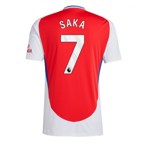 Pánský Fotbalový dres Arsenal Bukayo Saka #7 2024-25 Domácí Krátký Rukáv